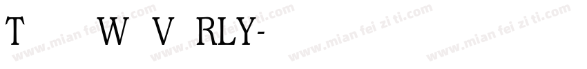 TAN   WAVERLY字体转换